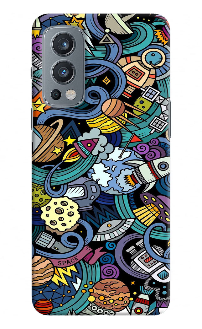 Space Abstract OnePlus Nord 2 5G Hard Case Back Cover by Casekaro