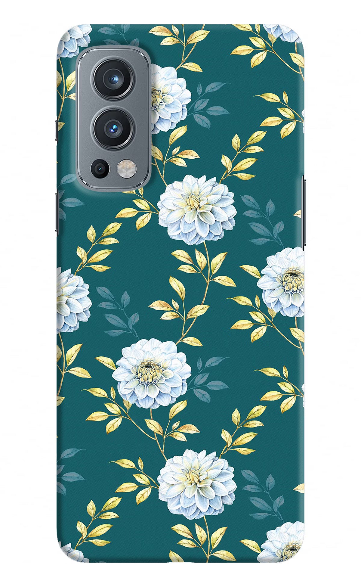 Flowers OnePlus Nord 2 5G Hard Case Back Cover by Casekaro