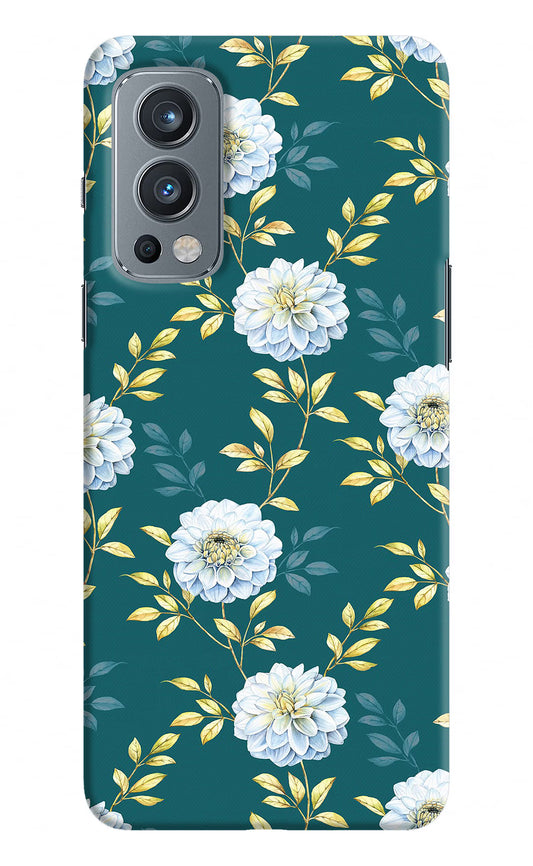 Flowers OnePlus Nord 2 5G Hard Case Back Cover by Casekaro