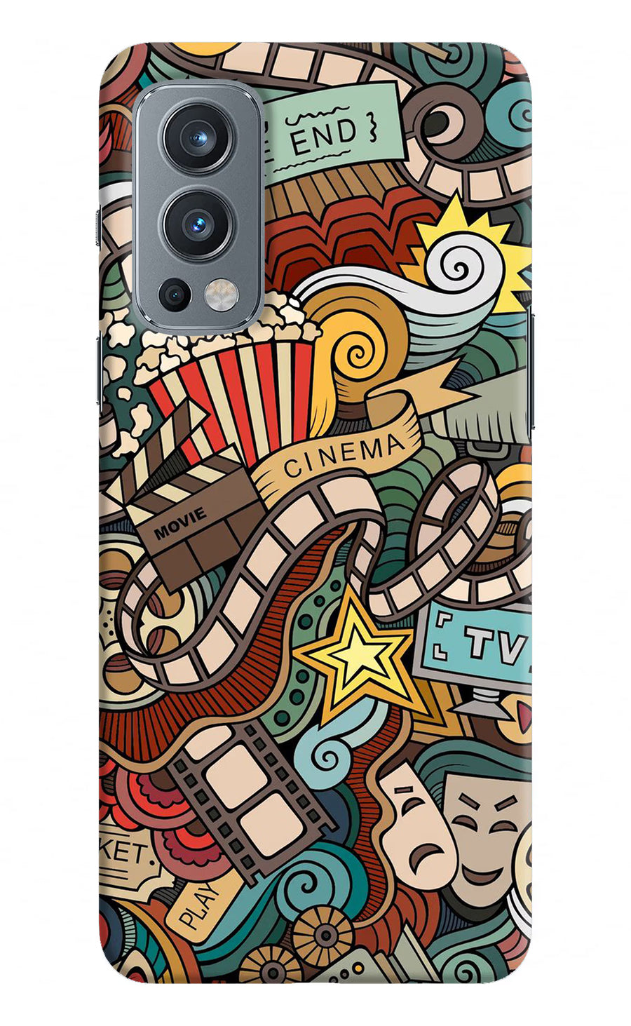Cinema Abstract OnePlus Nord 2 5G Back Cover, Hard case