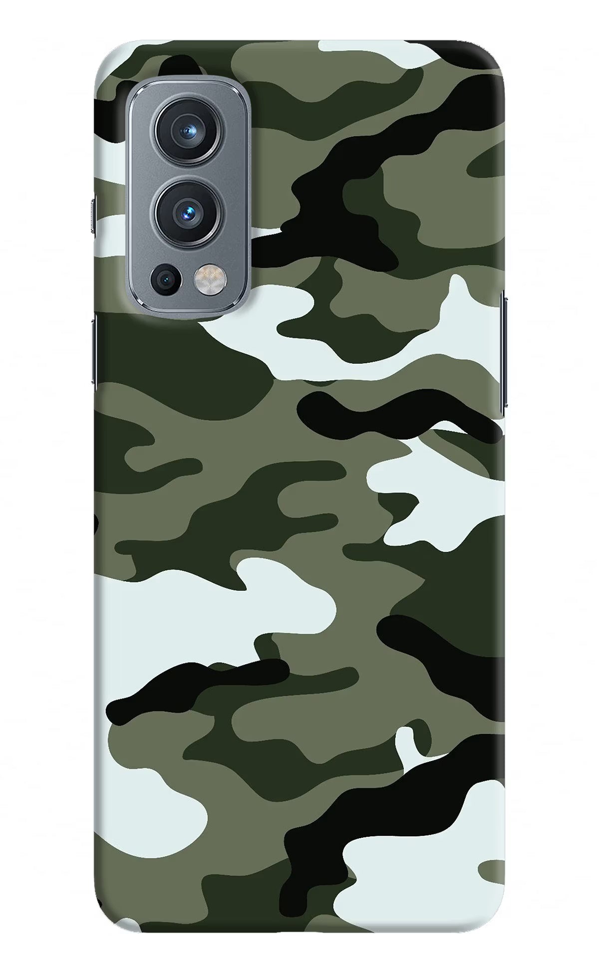 Camouflage OnePlus Nord 2 5G Hard Case Back Cover by Casekaro