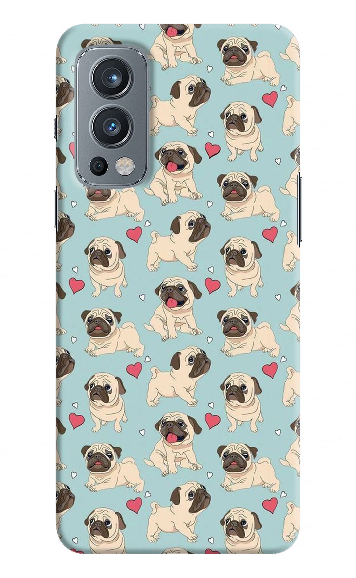 Pug Dog OnePlus Nord 2 5G Hard Case Back Cover by Casekaro