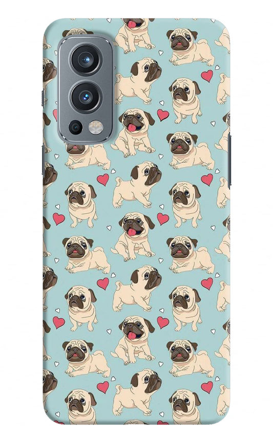 Pug Dog OnePlus Nord 2 5G Hard Case Back Cover by Casekaro