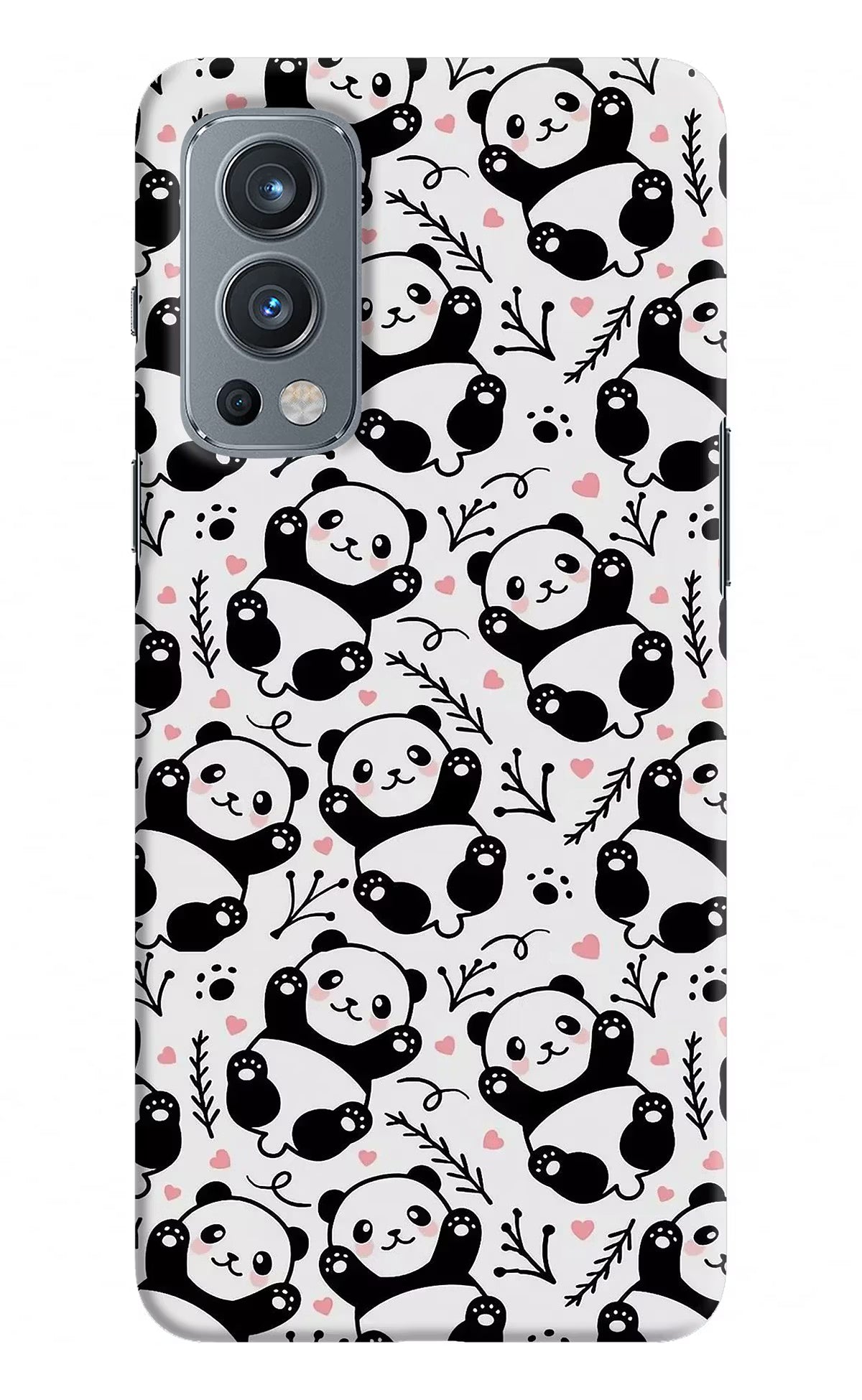 Cute Panda OnePlus Nord 2 5G Hard Case Back Cover by Casekaro