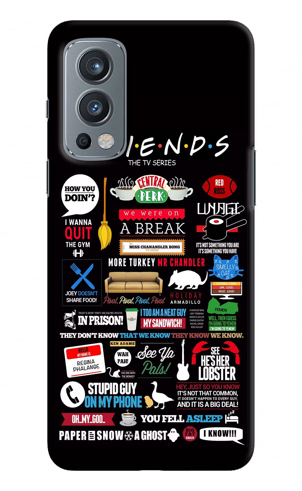 FRIENDS OnePlus Nord 2 5G Hard Case Back Cover by Casekaro