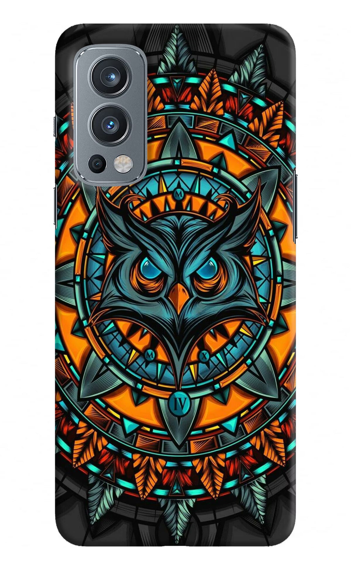 Angry Owl Art OnePlus Nord 2 5G Hard Case Back Cover by Casekaro