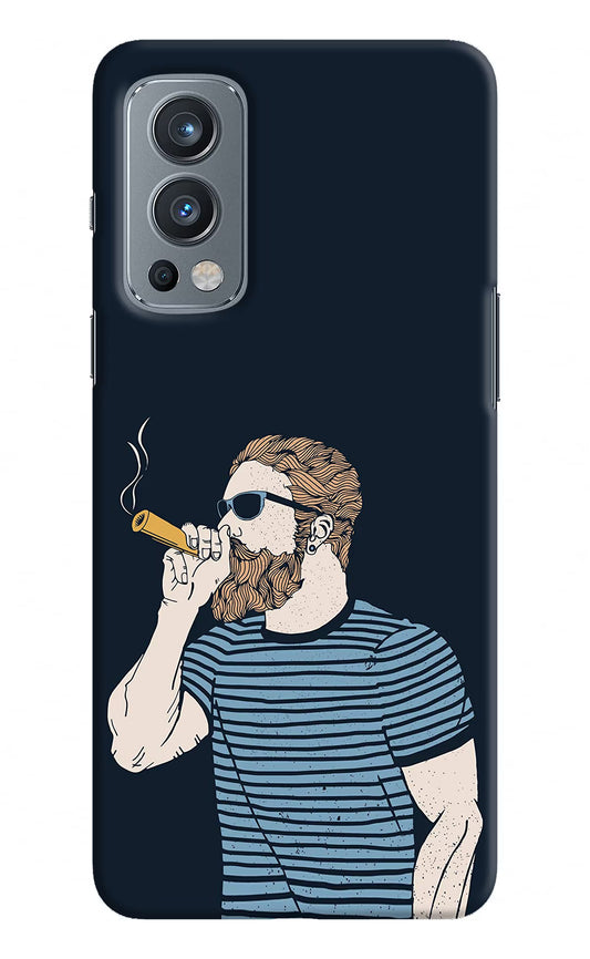 Smoking OnePlus Nord 2 5G Hard Case Back Cover by Casekaro