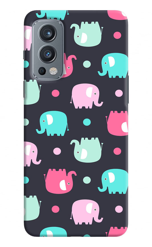 Elephants OnePlus Nord 2 5G Hard Case Back Cover by Casekaro