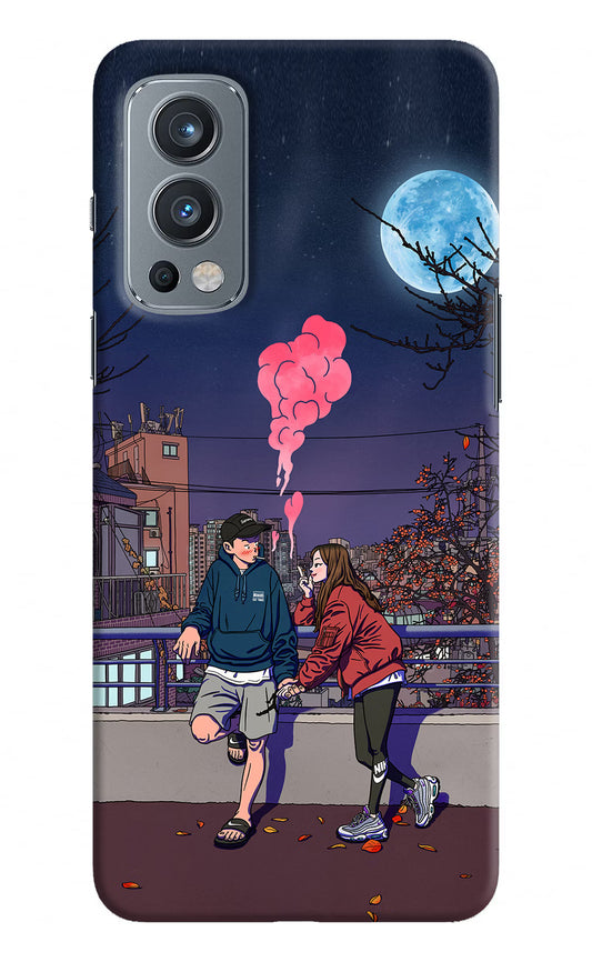 Chilling Couple OnePlus Nord 2 5G Hard Case Back Cover by Casekaro