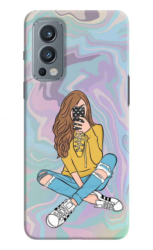 Selfie Girl OnePlus Nord 2 5G Hard Case Back Cover by Casekaro