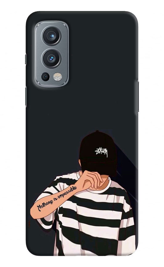 Aesthetic Boy OnePlus Nord 2 5G Hard Case Back Cover by Casekaro