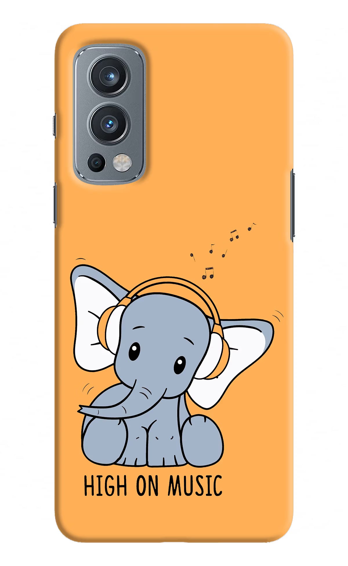 High On Music OnePlus Nord 2 5G Hard Case Back Cover by Casekaro