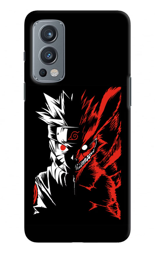 Naruto Two Face OnePlus Nord 2 5G Hard Case Back Cover by Casekaro