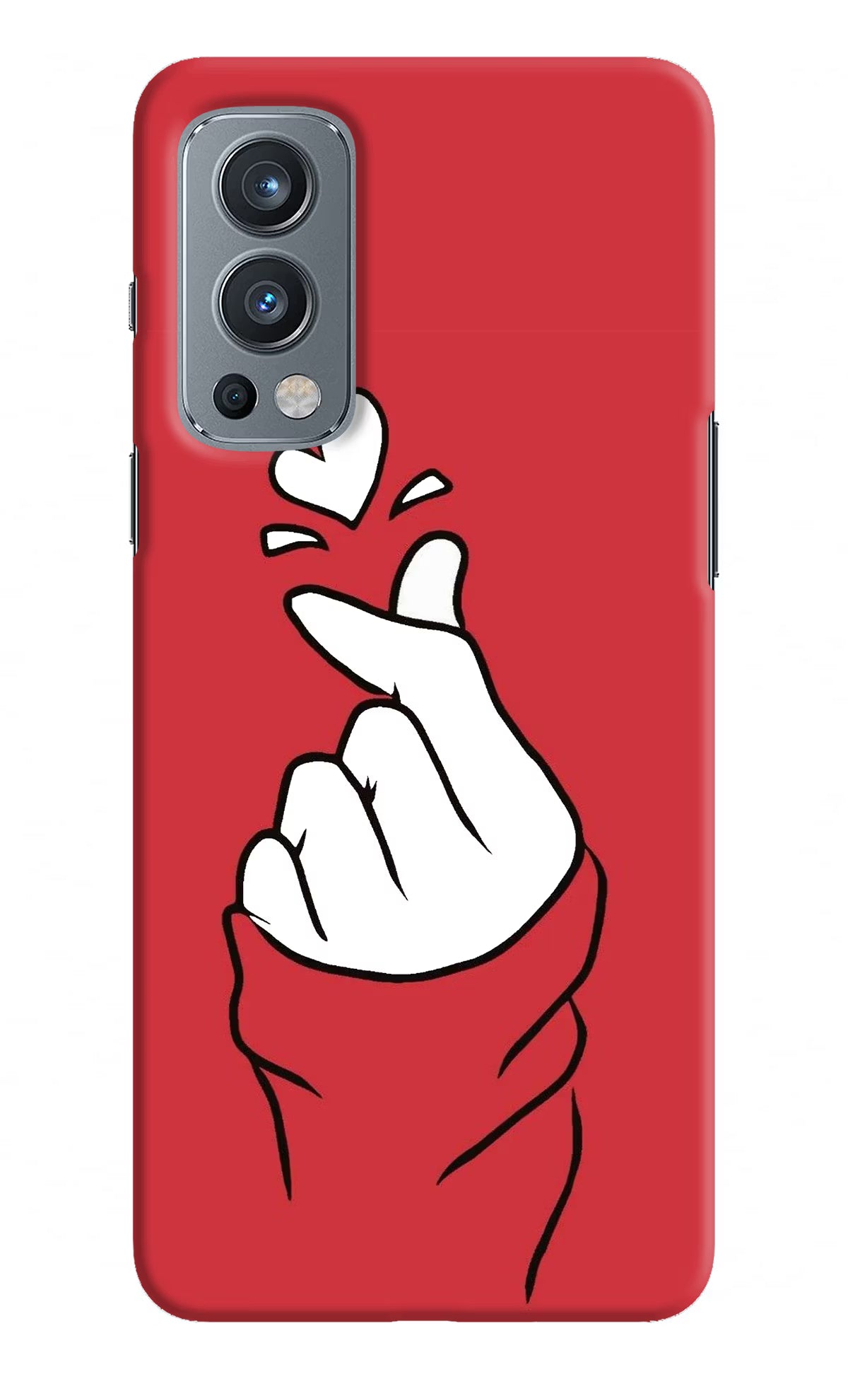 Korean Love Sign OnePlus Nord 2 5G Hard Case Back Cover by Casekaro
