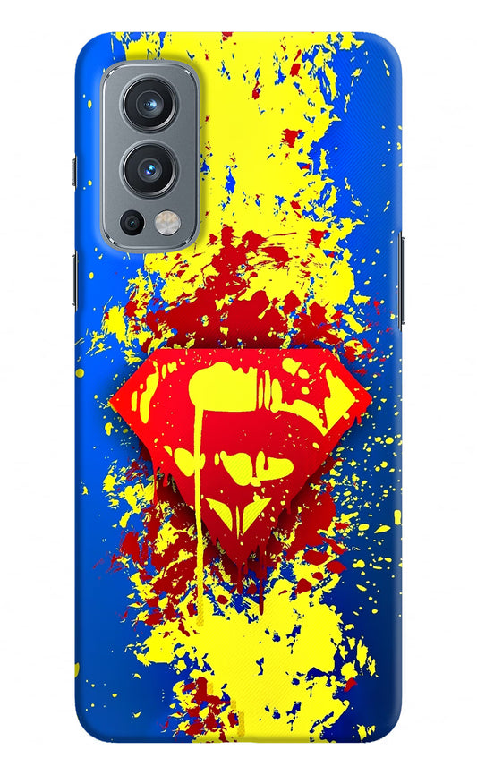 Superman logo OnePlus Nord 2 5G Hard Case Back Cover by Casekaro