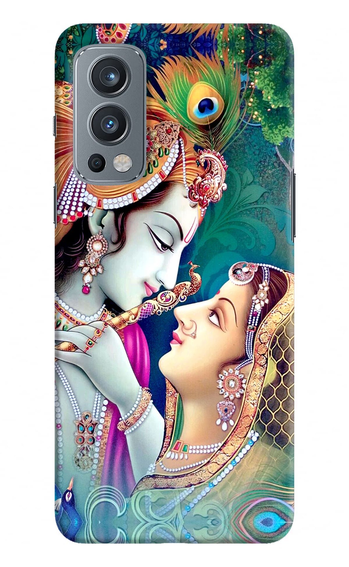 Lord Radha Krishna OnePlus Nord 2 5G Hard Case Back Cover by Casekaro