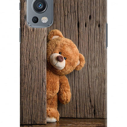 Teddy Wooden OnePlus Nord 2 5G Hard Case Back Cover by Casekaro