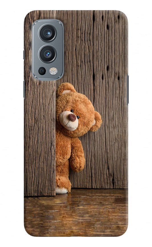 Teddy Wooden OnePlus Nord 2 5G Hard Case Back Cover by Casekaro
