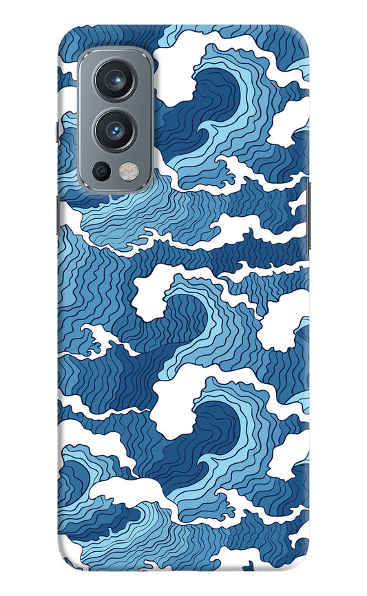 Blue Waves OnePlus Nord 2 5G Hard Case Back Cover by Casekaro