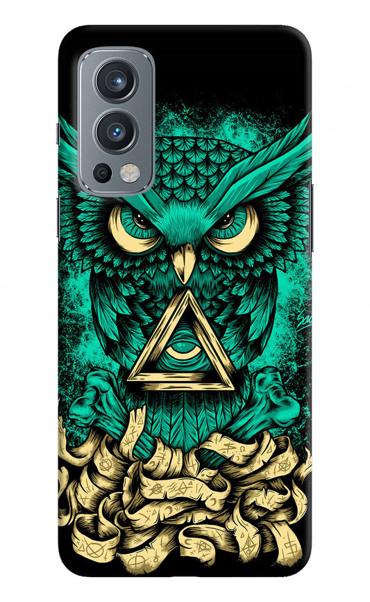 Green Owl OnePlus Nord 2 5G Hard Case Back Cover by Casekaro