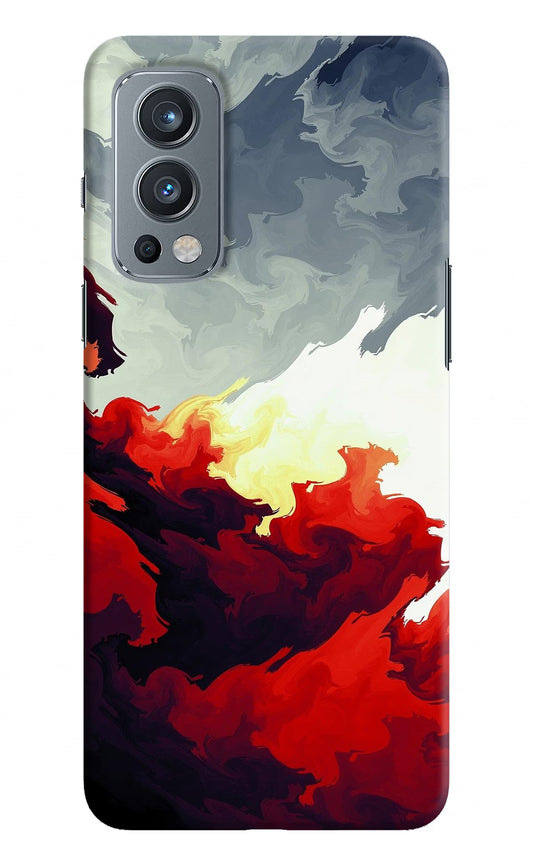 Fire Cloud OnePlus Nord 2 5G Hard Case Back Cover by Casekaro