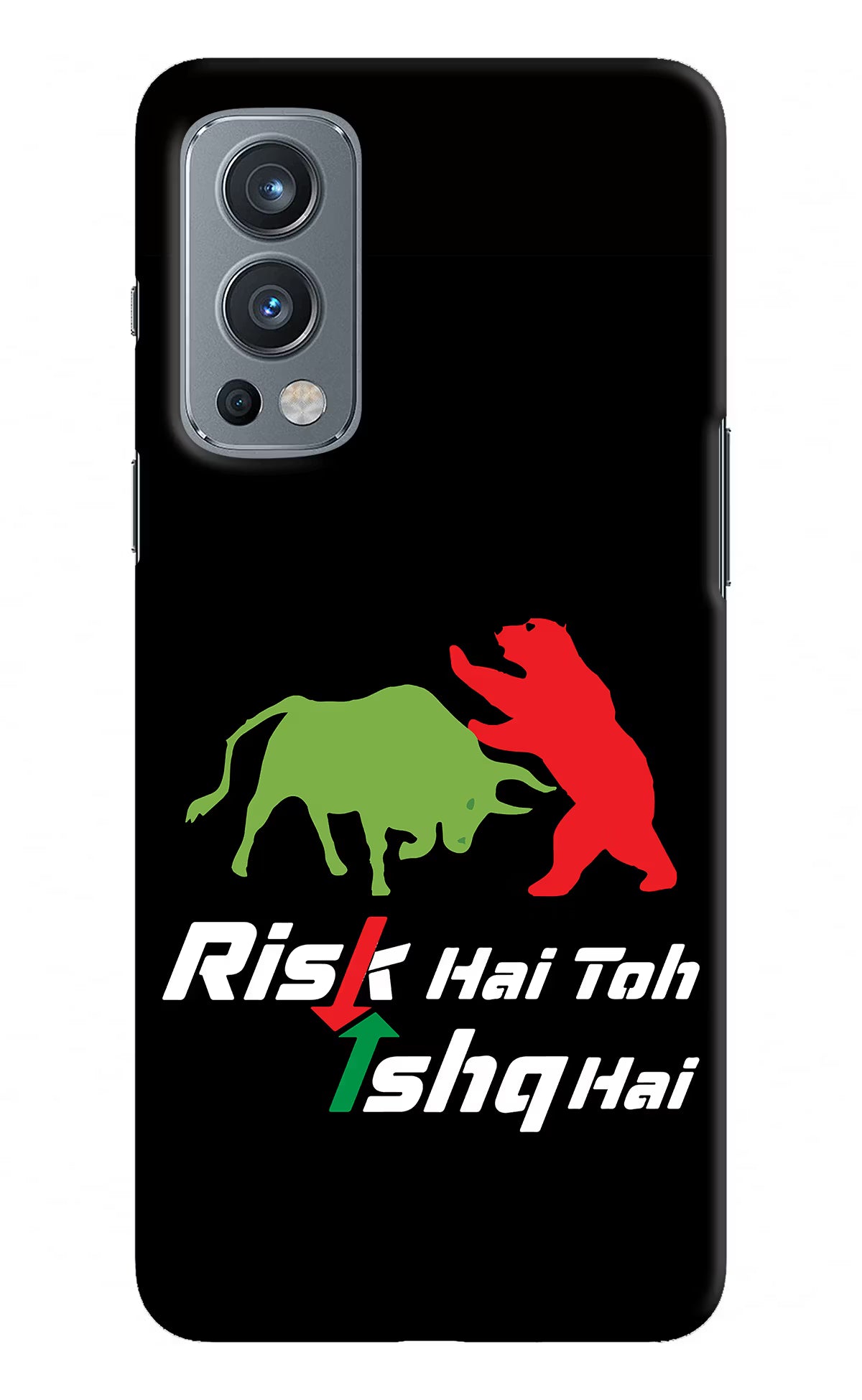 Risk Hai Toh Ishq Hai OnePlus Nord 2 5G Hard Case Back Cover by Casekaro