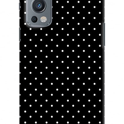 White Dots OnePlus Nord 2 5G Hard Case Back Cover by Casekaro