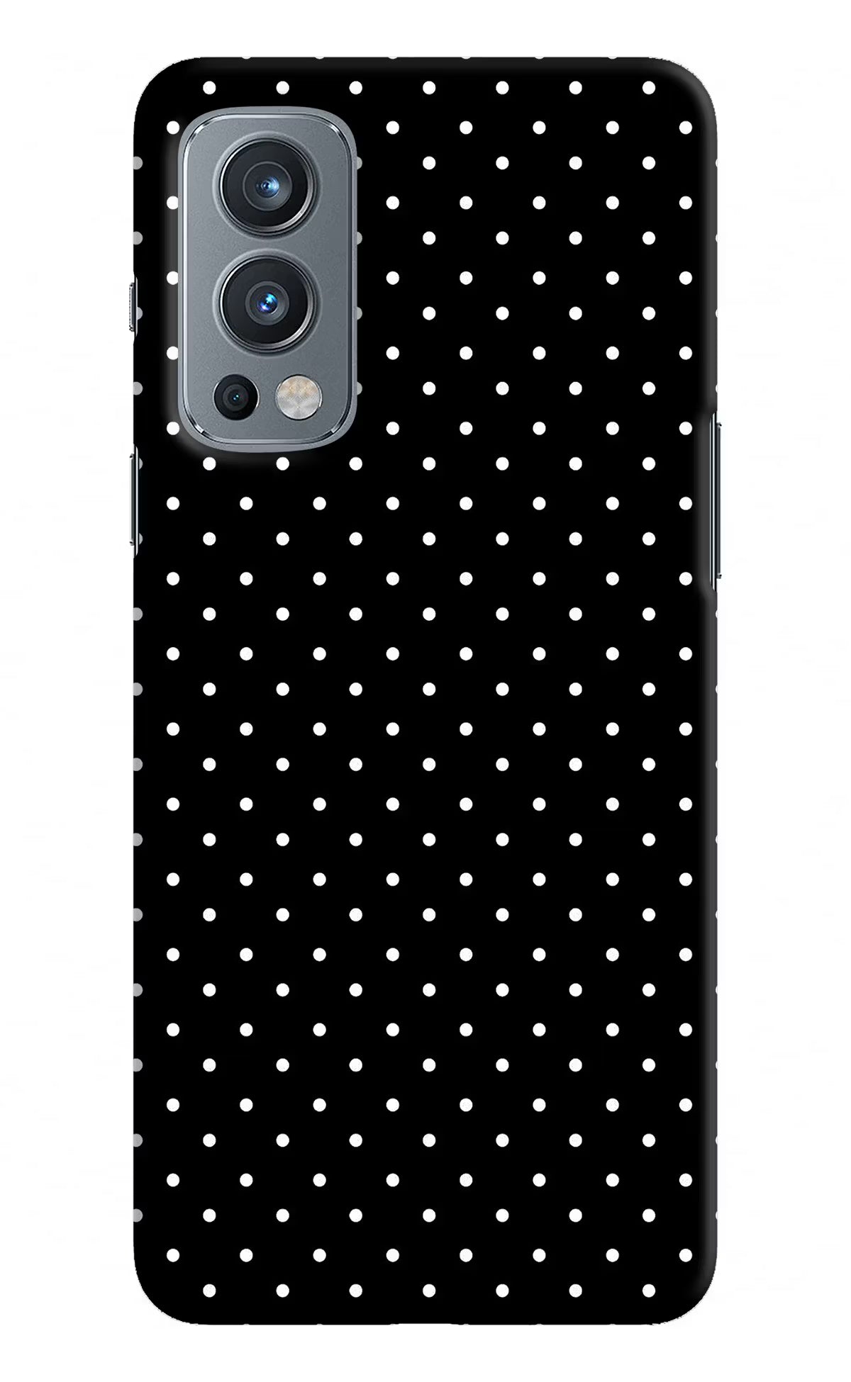White Dots OnePlus Nord 2 5G Hard Case Back Cover by Casekaro