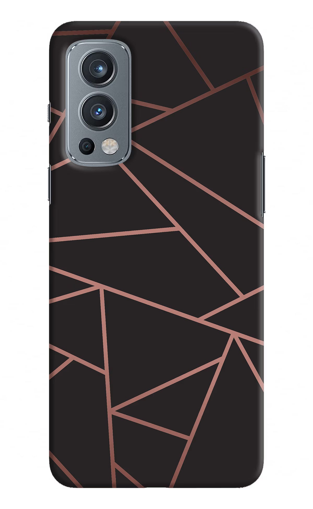 Geometric Pattern OnePlus Nord 2 5G Hard Case Back Cover by Casekaro