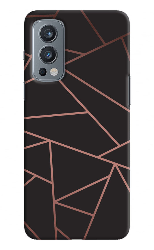 Geometric Pattern OnePlus Nord 2 5G Hard Case Back Cover by Casekaro