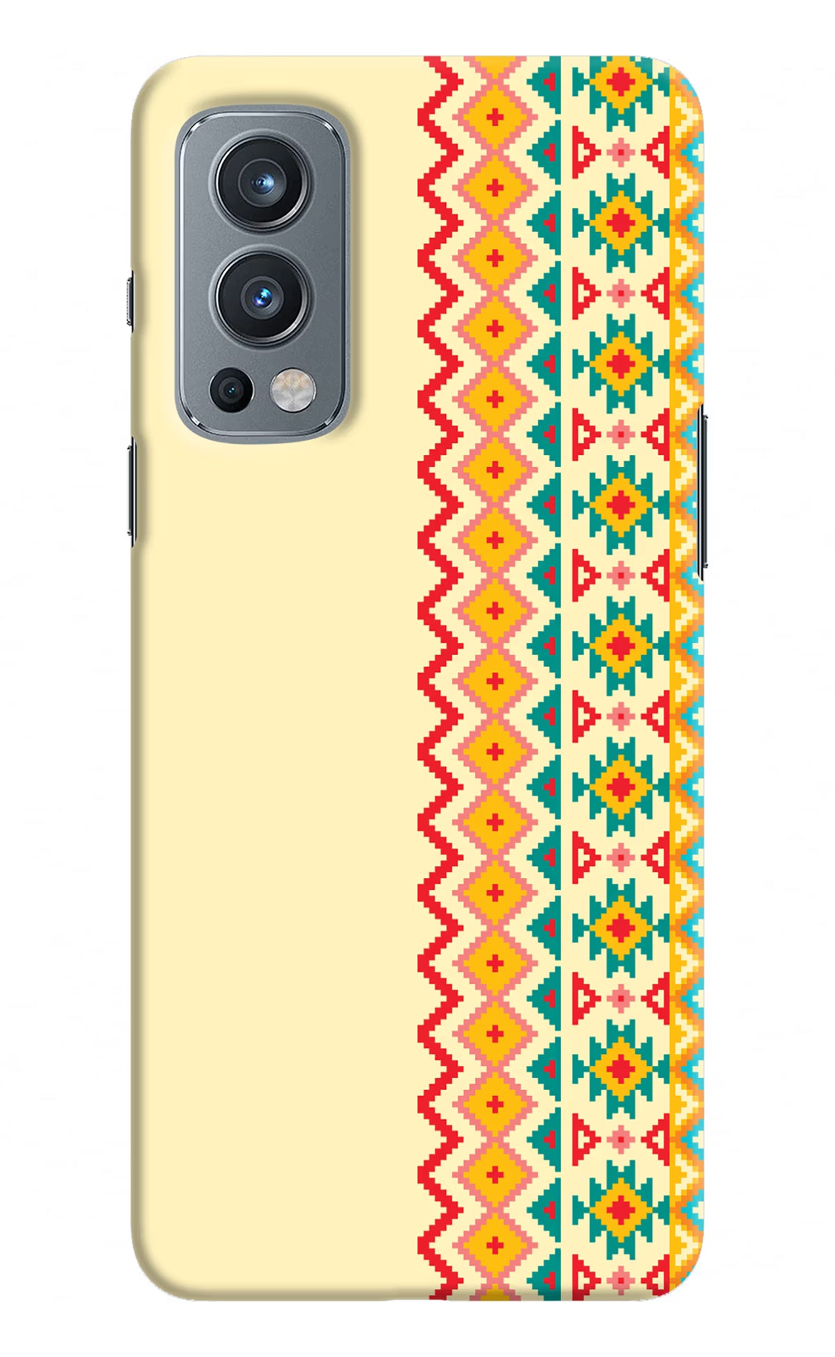 Ethnic Seamless OnePlus Nord 2 5G Hard Case Back Cover by Casekaro