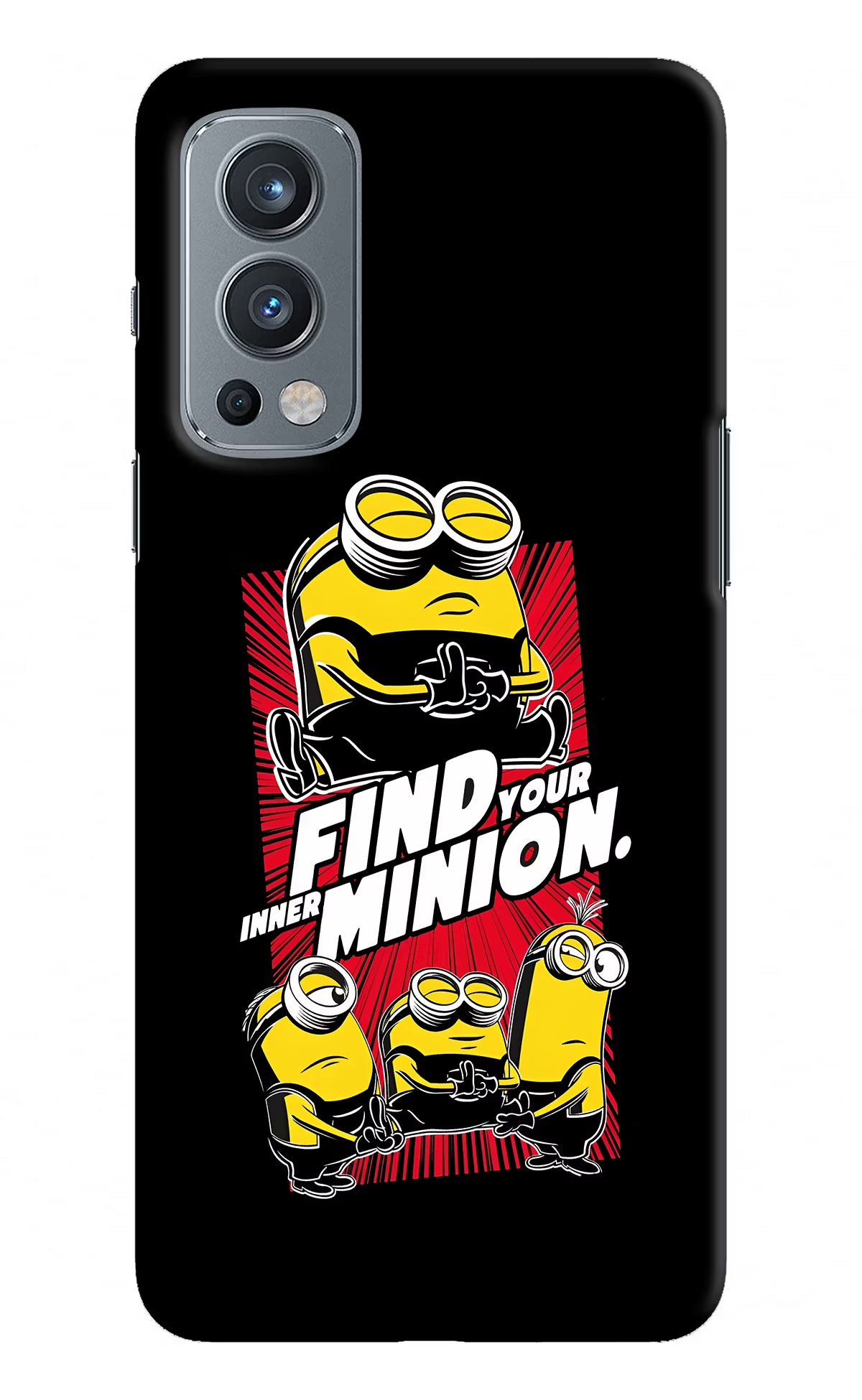 Find your inner Minion OnePlus Nord 2 5G Hard Case Back Cover by Casekaro