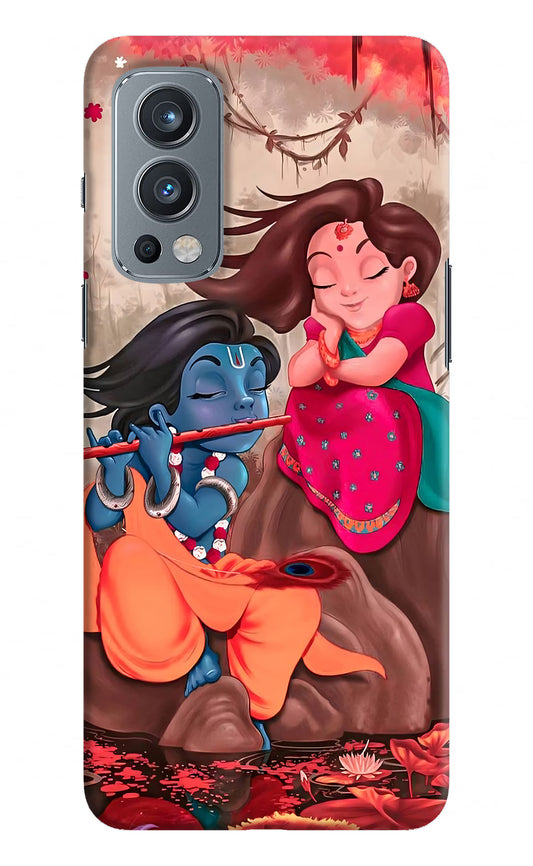 Radhe Krishna OnePlus Nord 2 5G Hard Case Back Cover by Casekaro