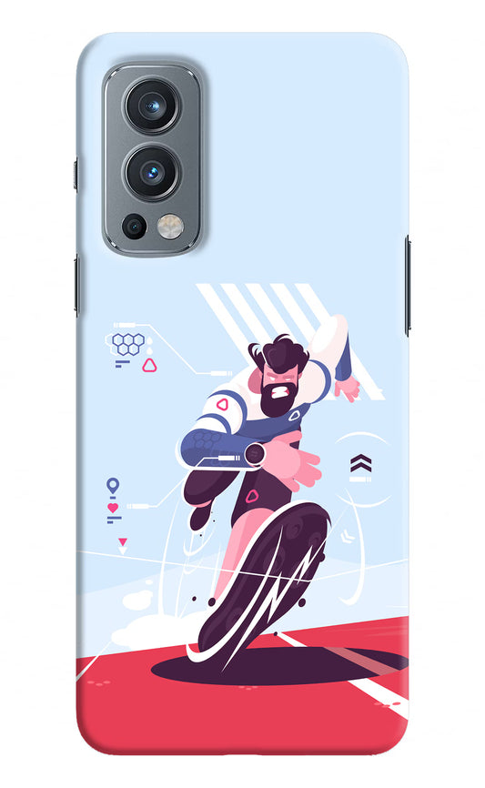 Run Pro OnePlus Nord 2 5G Hard Case Back Cover by Casekaro