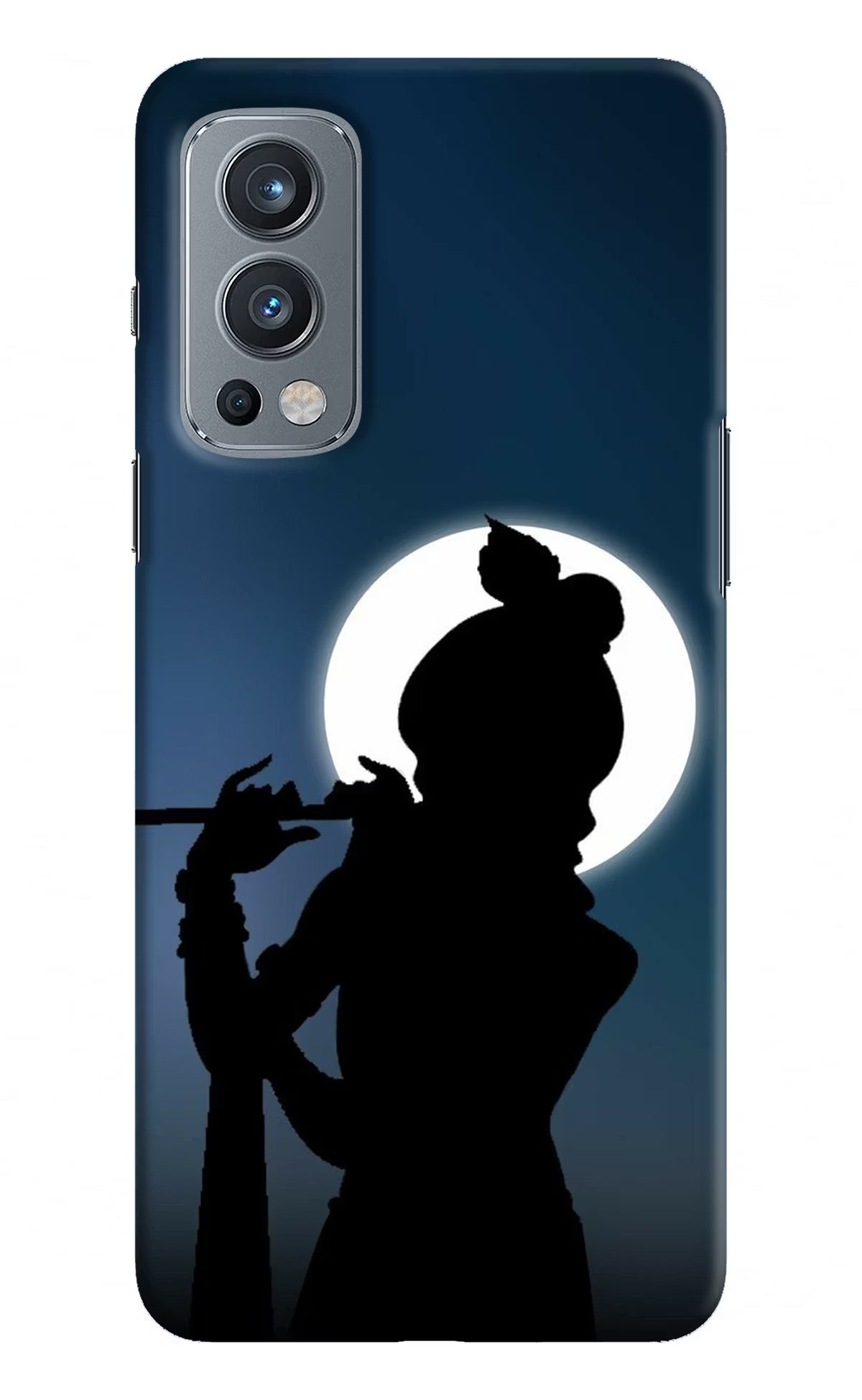 Shri Krishna Silhouette OnePlus Nord 2 5G Hard Case Back Cover by Casekaro