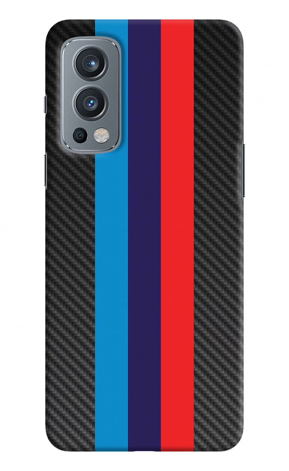 BMW Stripes Pattern OnePlus Nord 2 5G Hard Case Back Cover by Casekaro