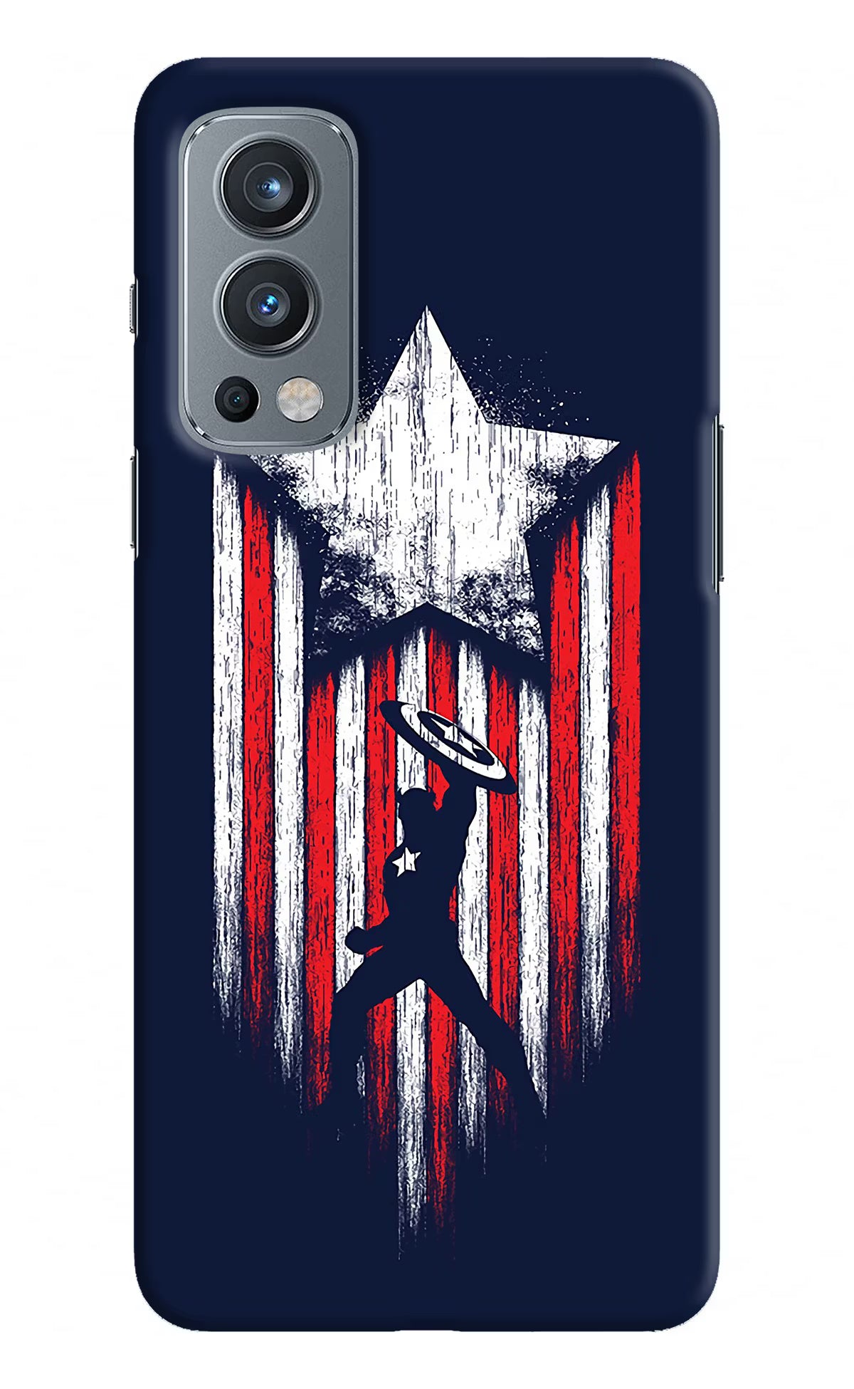 Captain America Marvel Art OnePlus Nord 2 5G Hard Case Back Cover by Casekaro