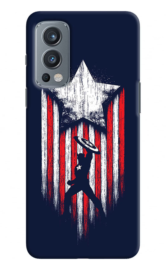 Captain America Marvel Art OnePlus Nord 2 5G Hard Case Back Cover by Casekaro