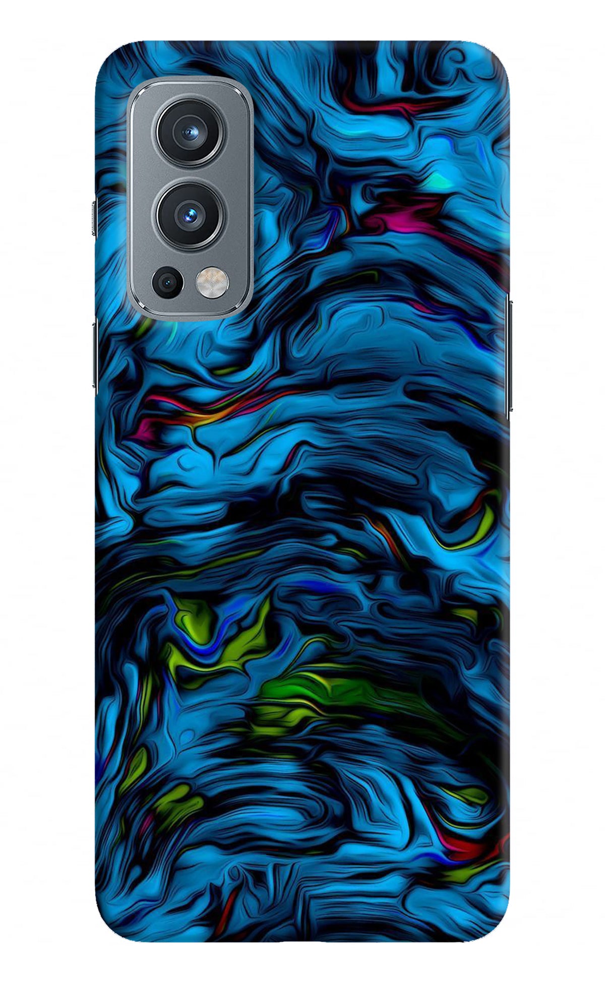 Dark Blue Abstract OnePlus Nord 2 5G Back Cover