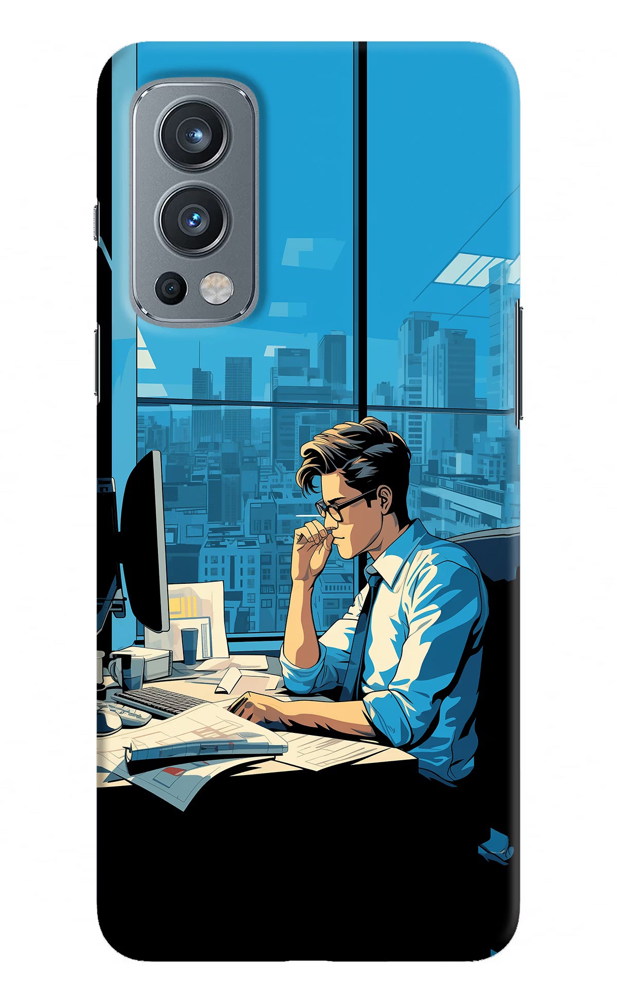 Focused Hustler (AI Generated) OnePlus Nord 2 5G Hard Case Back Cover by Casekaro