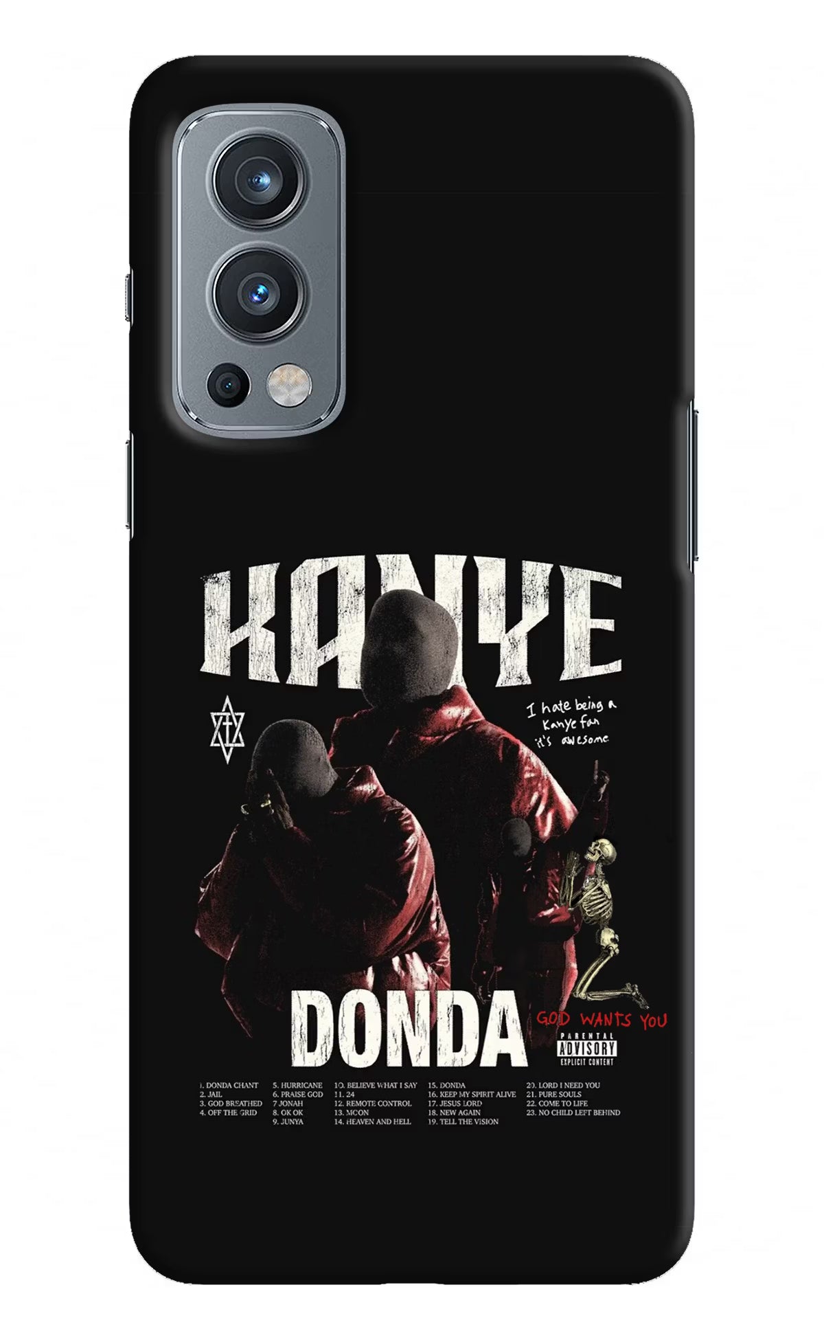 Donda Kanye West OnePlus Nord 2 5G Hard Case Back Cover by Casekaro