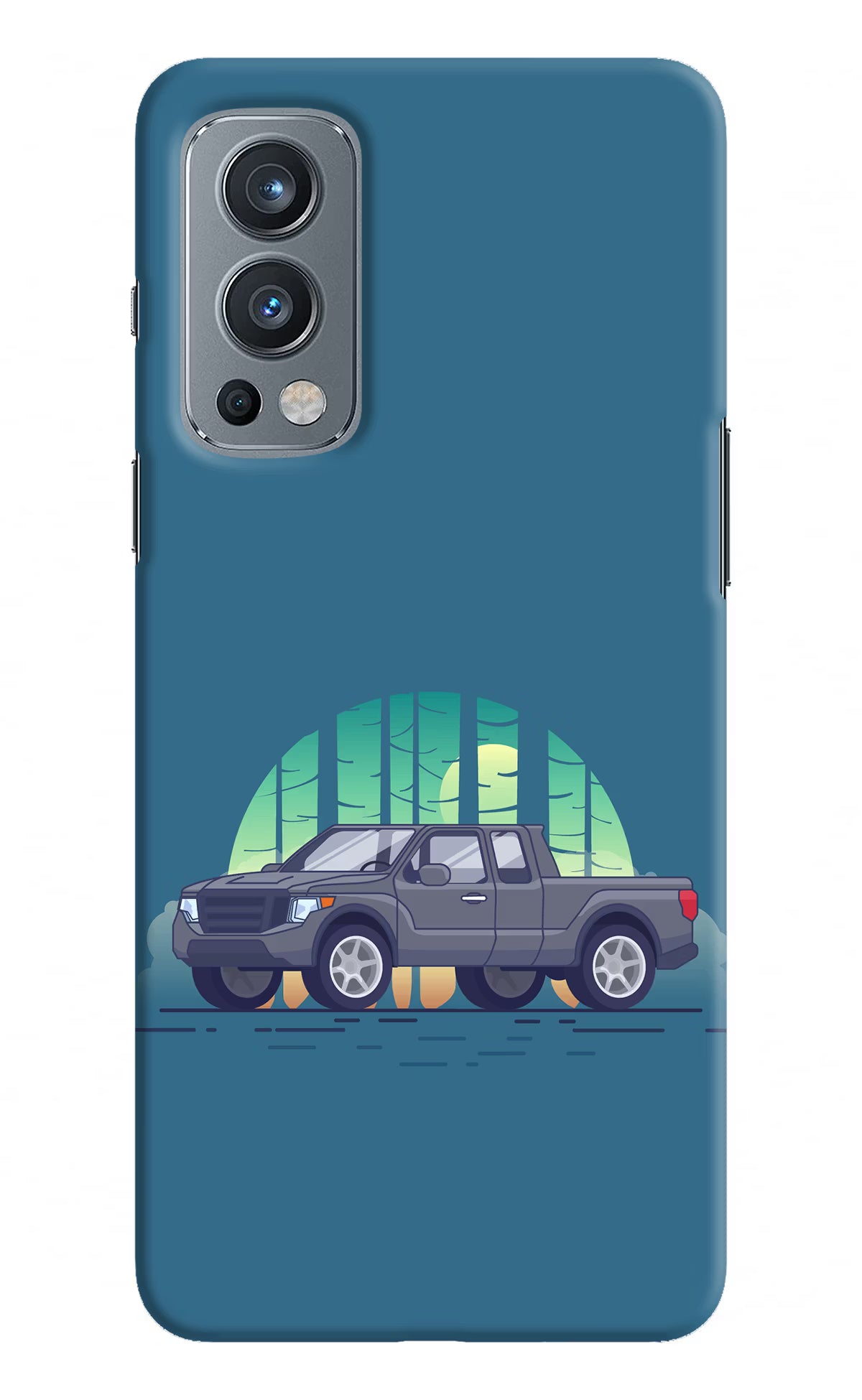 Retro Garage Vibe OnePlus Nord 2 5G Hard Case Back Cover by Casekaro