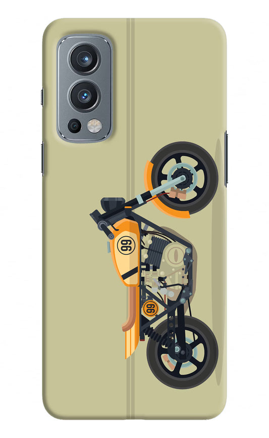 Vertical Speedster OnePlus Nord 2 5G Hard Case Back Cover by Casekaro
