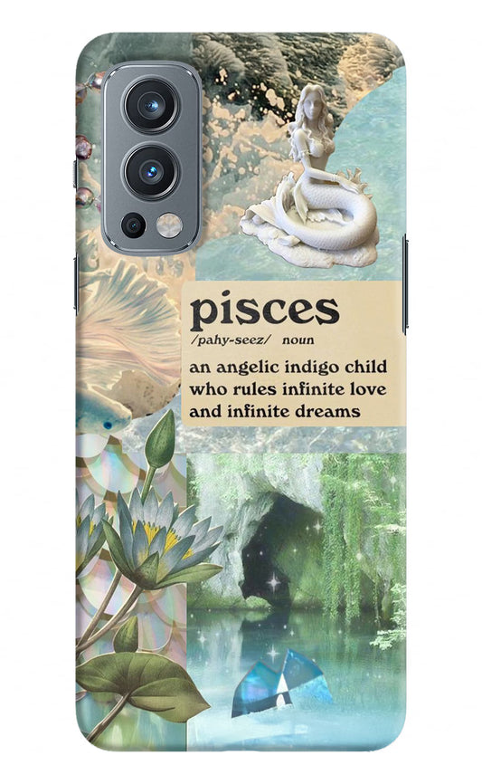 Pisces Zodiac OnePlus Nord 2 5G Hard Case Back Cover by Casekaro