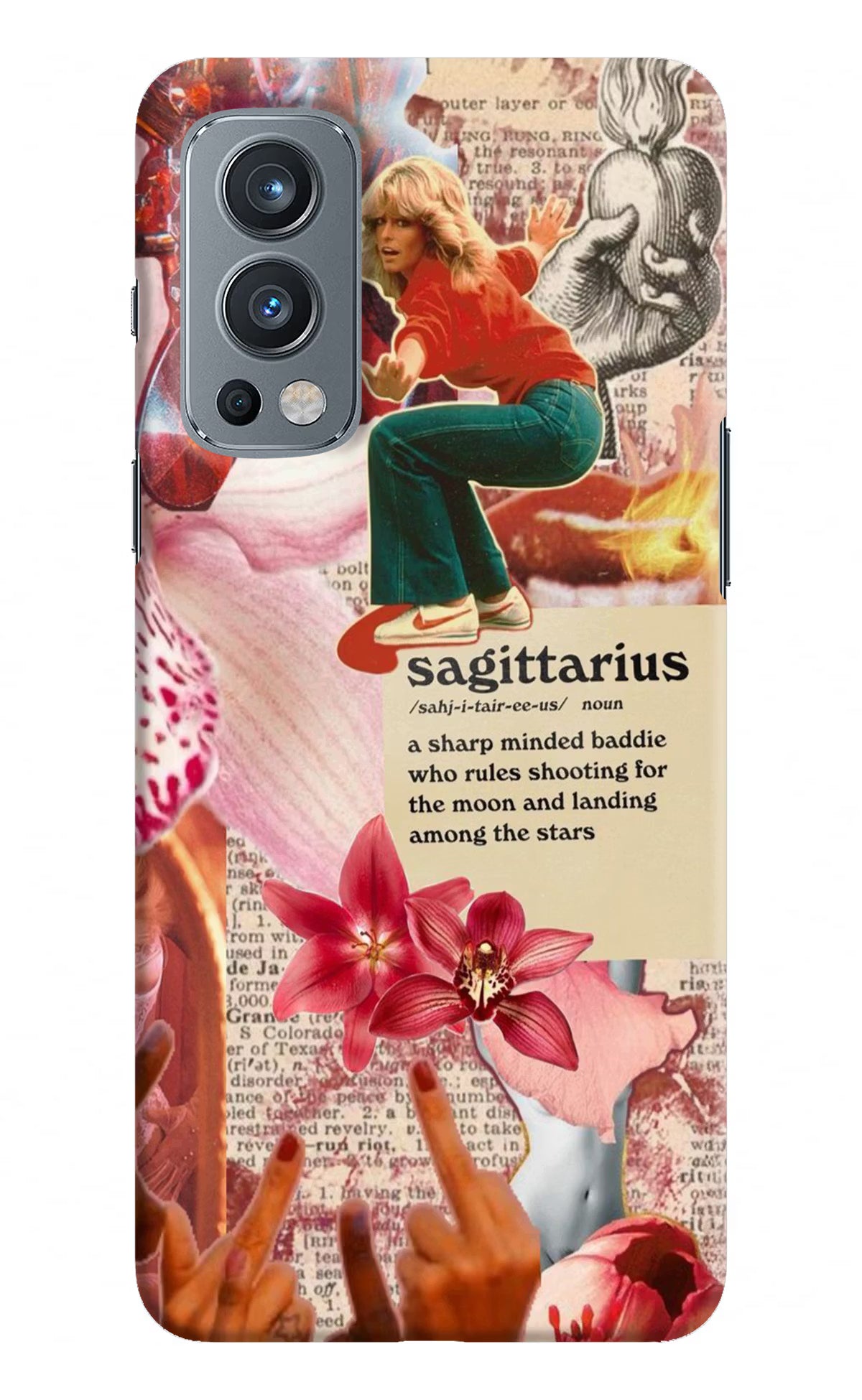 Sagittarius Zodiac OnePlus Nord 2 5G Hard Case Back Cover by Casekaro