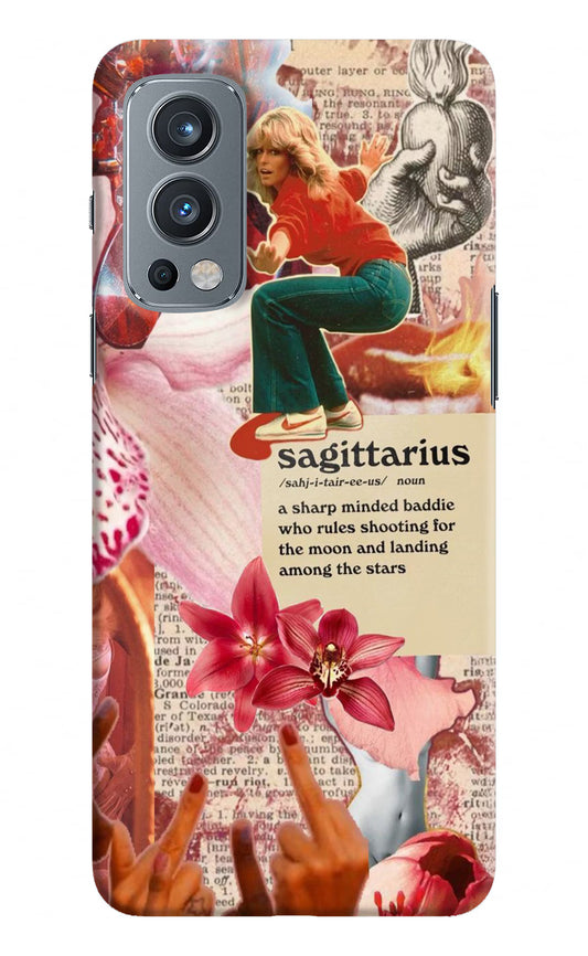 Sagittarius Zodiac OnePlus Nord 2 5G Hard Case Back Cover by Casekaro