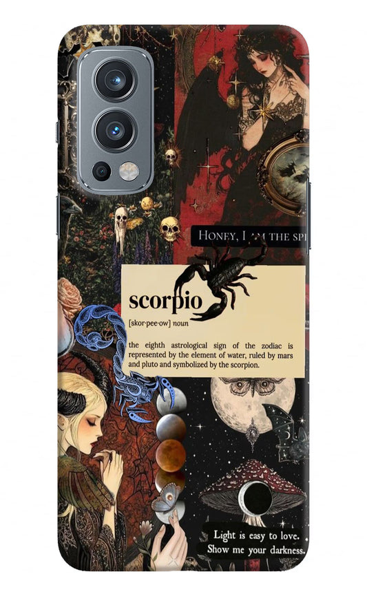 Scorpio Zodiac OnePlus Nord 2 5G Hard Case Back Cover by Casekaro