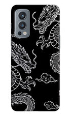 Twin Dragons OnePlus Nord 2 5G Hard Case Back Cover by Casekaro