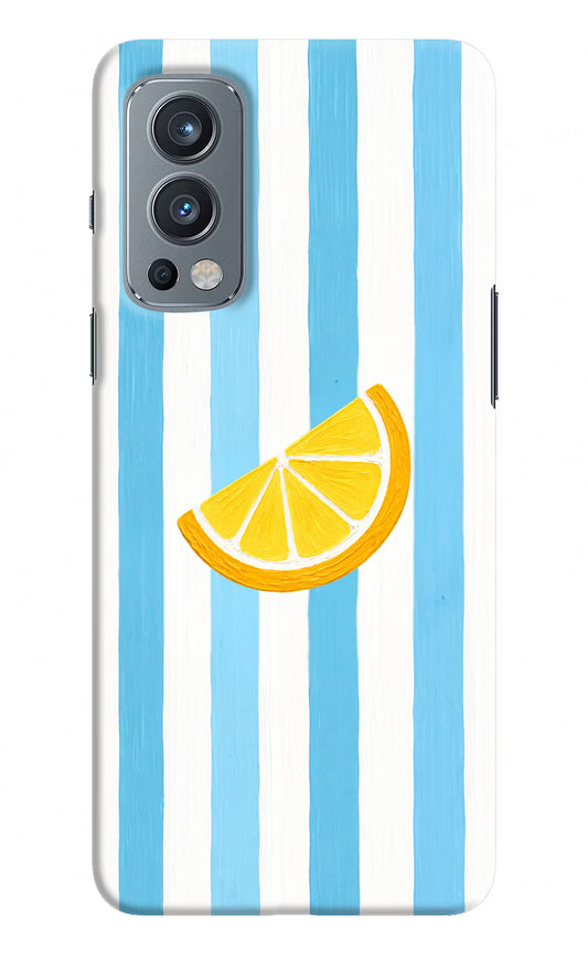 Summer Lemon OnePlus Nord 2 5G Hard Case Back Cover by Casekaro