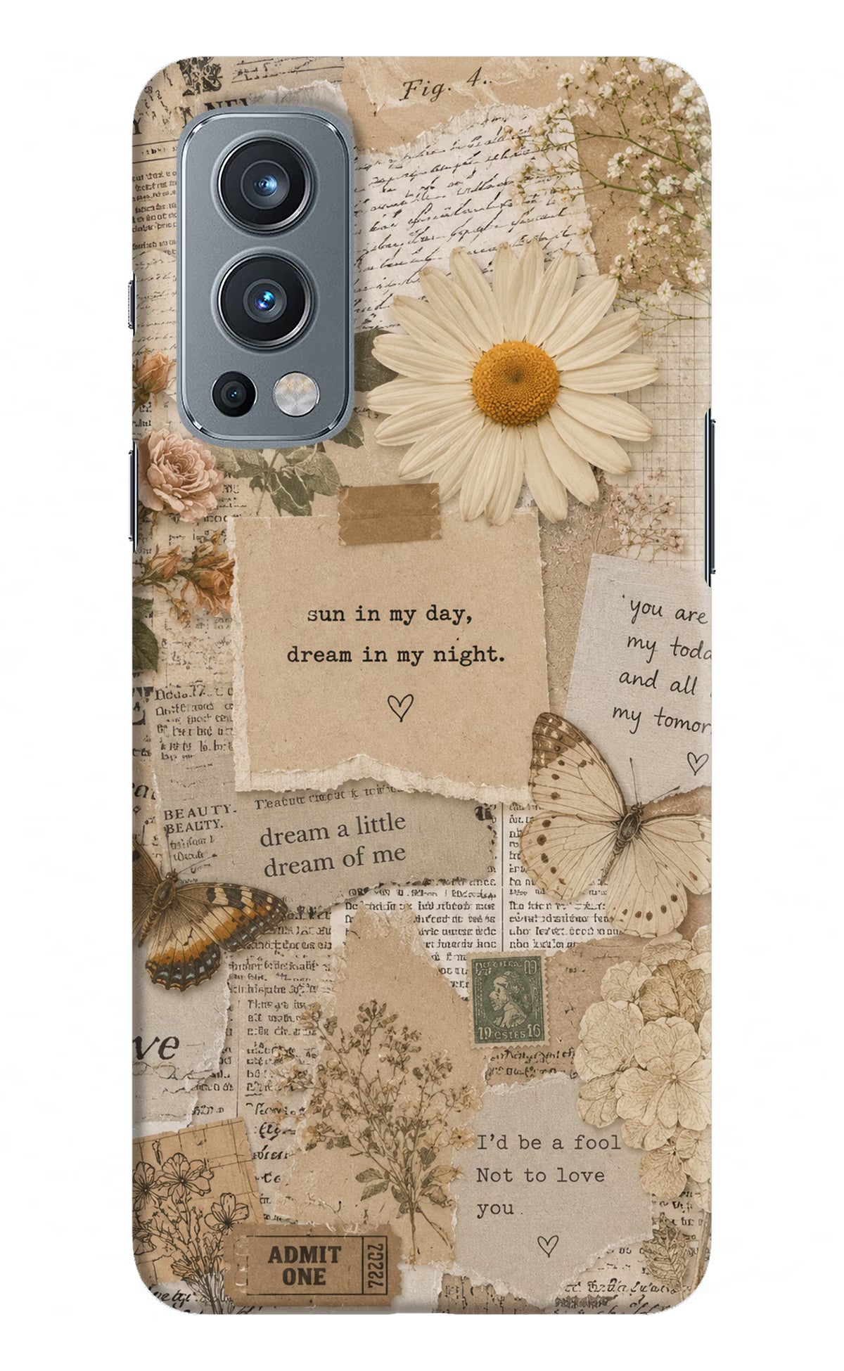 Vintage case OnePlus Nord 2 5G Back Cover